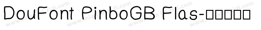 DouFont PinboGB Flas字体转换